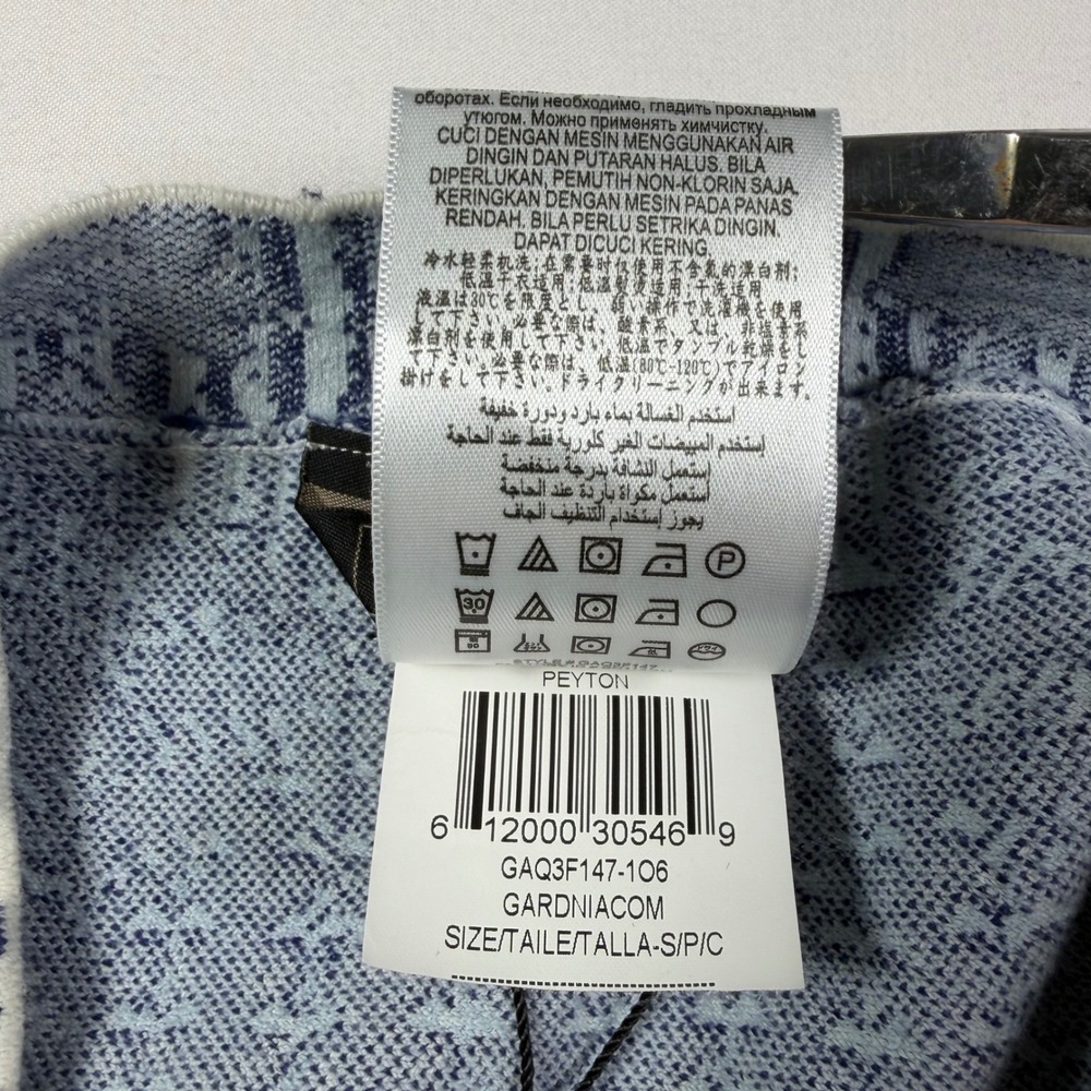 BCBGMAXAZRIA Peyton Skirt Jacquard Knit A-Line Preppy Classic Academia Women S - Picture 6 of 9
